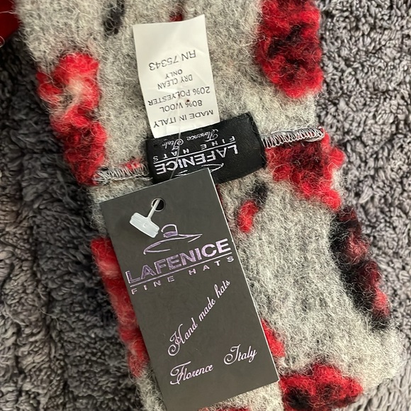 La Fenice Fine Hats Felted Wool Floral Headband - Picture 2 of 2